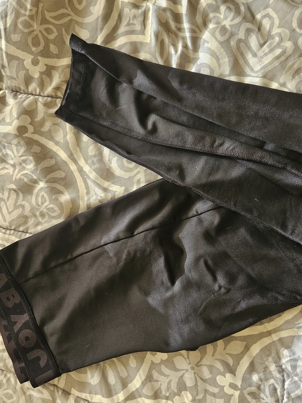 JoyLab Black High-Rise Leggings with Branded Hem Band
